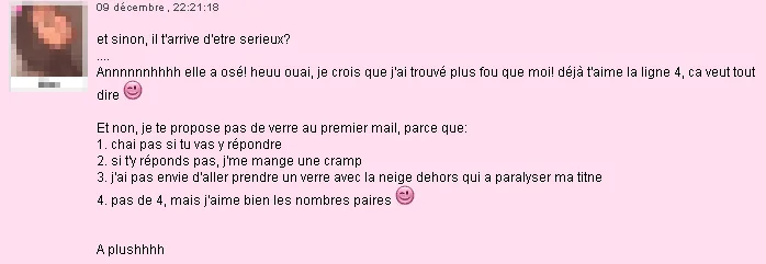 Mail reçu sur AdopteUnMec